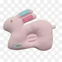卡通粉色兔子婴儿定型枕