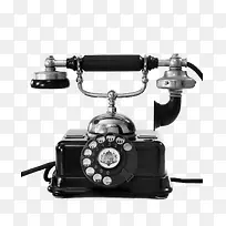 复古老式电话黑色电话免扣
