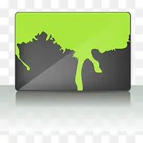 绿色商务卡片矢量素材