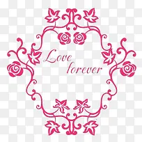婚庆主题logo love forever