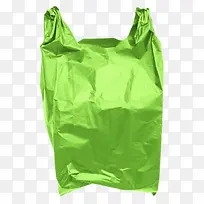 简单的绿色塑料袋子