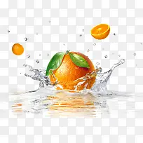激起水花的橙子