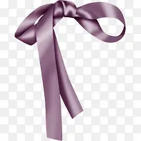 紫色柔光丝带蝴蝶结