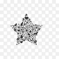 黑色五角星