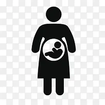 孕妇标志图标