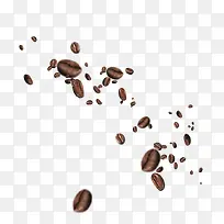 洒落的咖啡豆