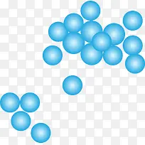 蓝色矢量细胞分裂图