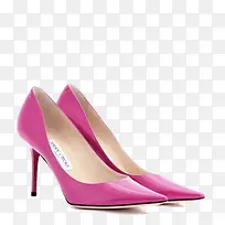 周仰杰粉红色可爱女鞋高跟鞋