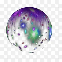 紫色光束球形装饰