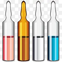 彩色药物瓶
