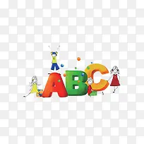 卡通ABC儿童玩具素材