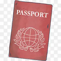 卡通护照矢量图下载