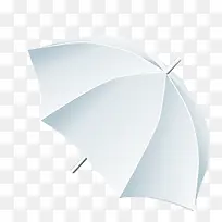 白色质感渐变雨伞