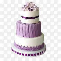 紫色花朵蛋糕