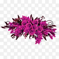 紫红色花束