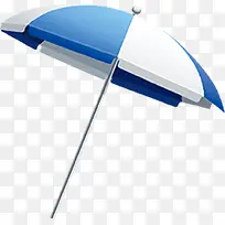 蓝白条纹海报夏日遮阳伞