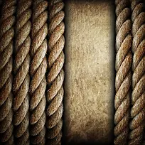 绳子与木板摄影素材