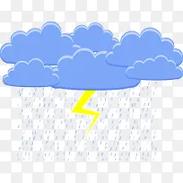 矢量下雨