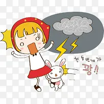 韩国漫画雷雨天气