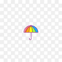 彩色手绘雨伞