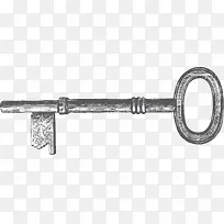 生锈的金属古代钥匙