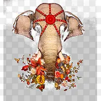 大象头插画