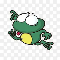 绿色跳动的青蛙