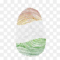 矢量指纹印度独立日