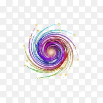 螺旋散光星辰效果元素