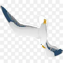飞翔图案海鸥装饰设计矢量