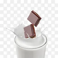手绘巧克力牛奶饮品