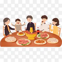新年开心阖家团圆饭