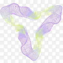 彩色渐变线条免抠PNG