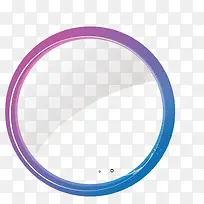 矢量蓝紫色圆圈镜面
