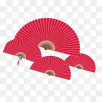 红色舞扇图标