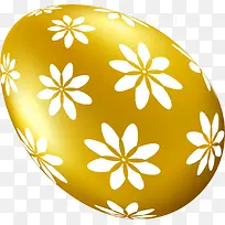 复活节金色花朵彩蛋