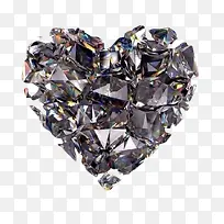 钻石爱心形状