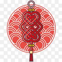 卡通风格中国节日传统挂件装饰P