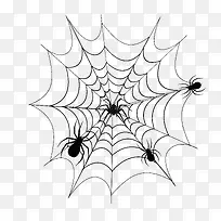 蜘蛛网装饰素材图案