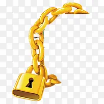 金灿灿的锁链