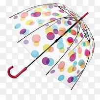 可爱的透明雨伞