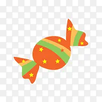 一颗橙色糖果