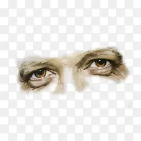手绘男人的眼睛素材