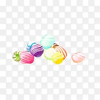 多彩色糖果