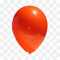 红色的吹饱的大气球