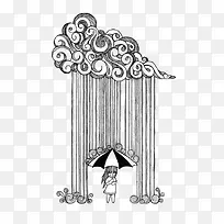 素描云朵