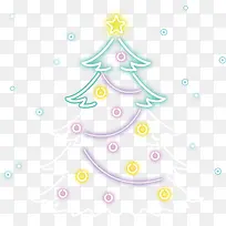 发光装饰圣诞树