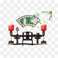 中国风 古典 装饰家具
