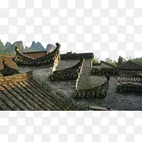 徽派建筑马头墙设计素材
