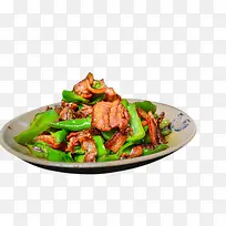 中式青椒炒肉美食